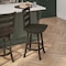 Flash Furniture Liesel Wooden Classic Ladderback Swivel Counter Height Barstool w/Solid Wood Seat, Gray Wash Walnut ES-UN-31WS-24-GY-GG - alternate 9